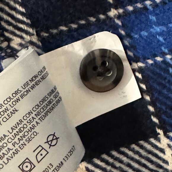 ORVIS HEAVYWEIGHT FLANNEL SHIRT SHACKET BLUE PLAIID CABINCORE CHORE HERITAGE L - Picture 8 of 9